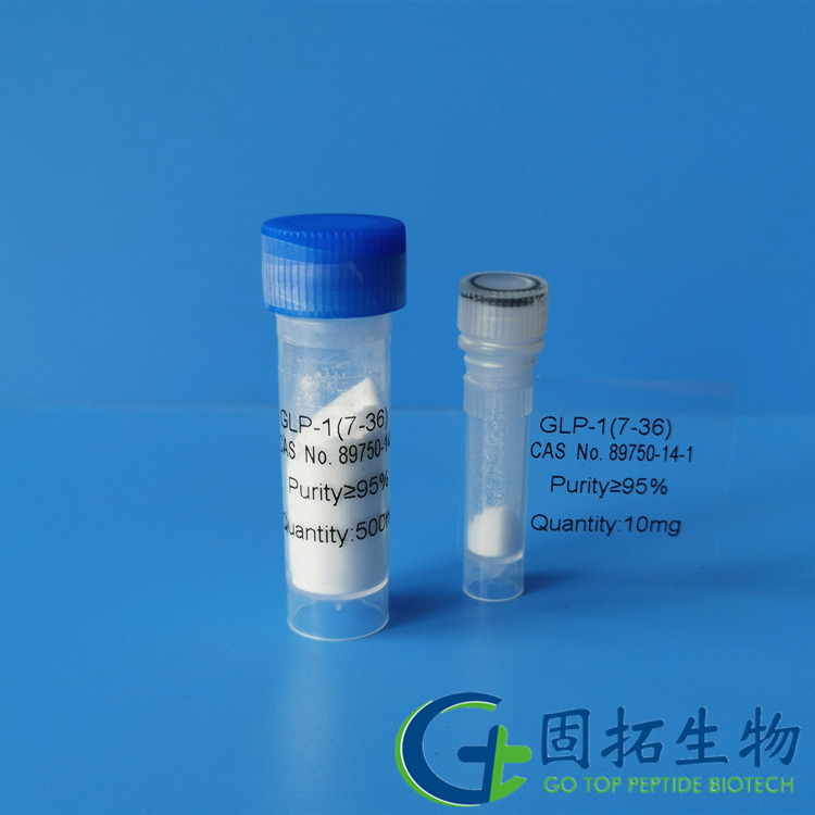 GLP-1是人體分泌的一種腸道激素，由胰高血糖素原(Proglucagon)分子經(jīng)腸道蛋白水解酶作用而產(chǎn)生，因而稱為胰高血糖素類多肽，GLP-1(7-36)是其中的一種